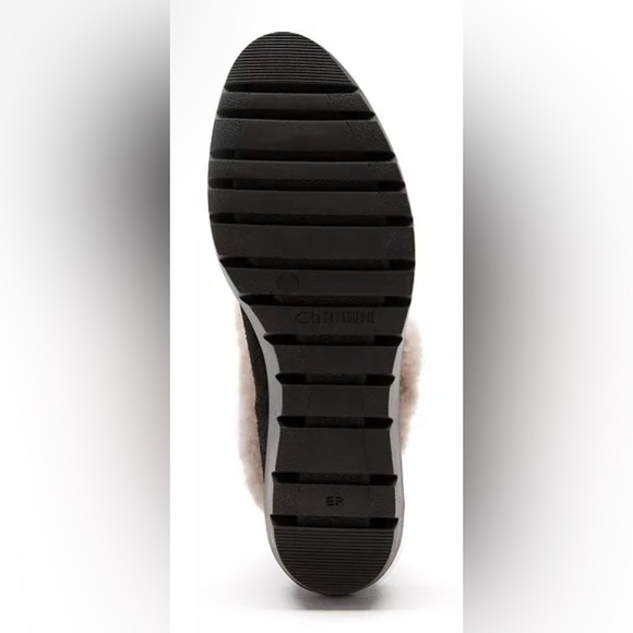 La Canadienne Timmy Black Suede Shearling Lug Platform Boots 9.5-NIB - Picture 4 of 4